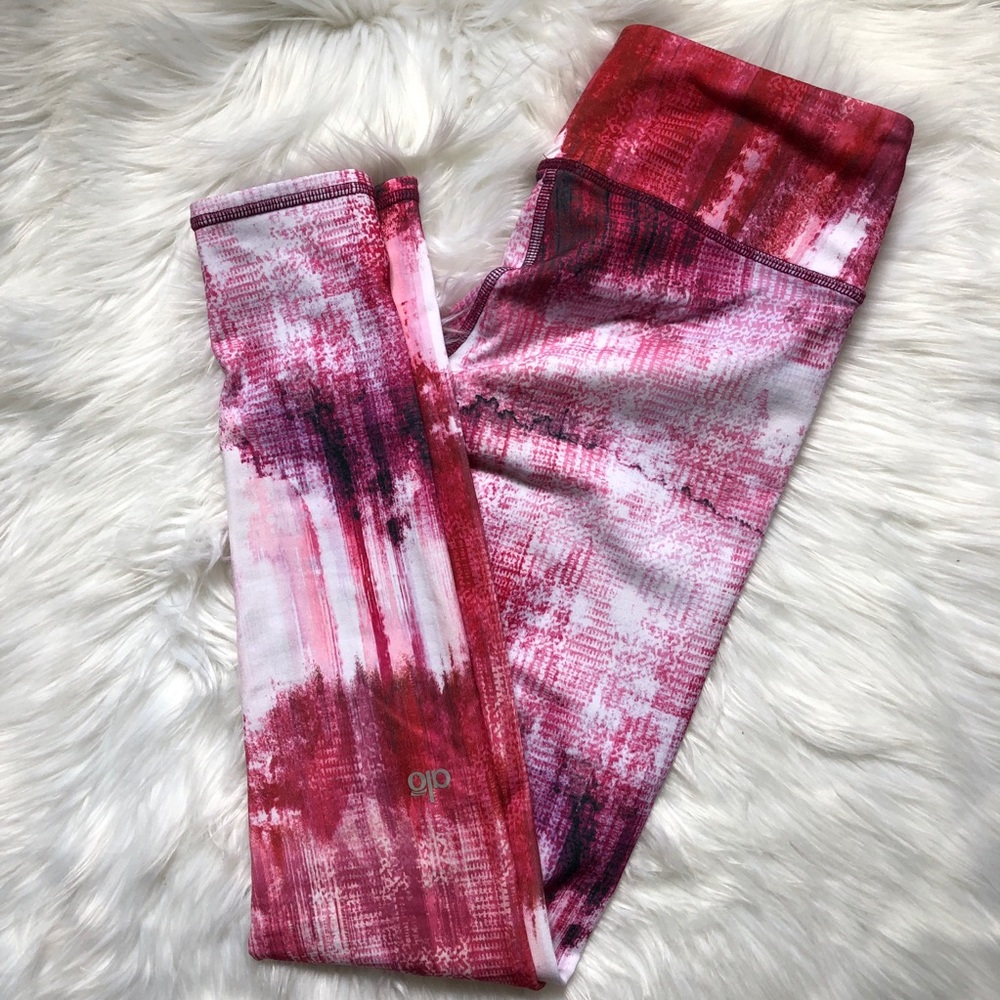 Alo Yoga tie dye wash leggings